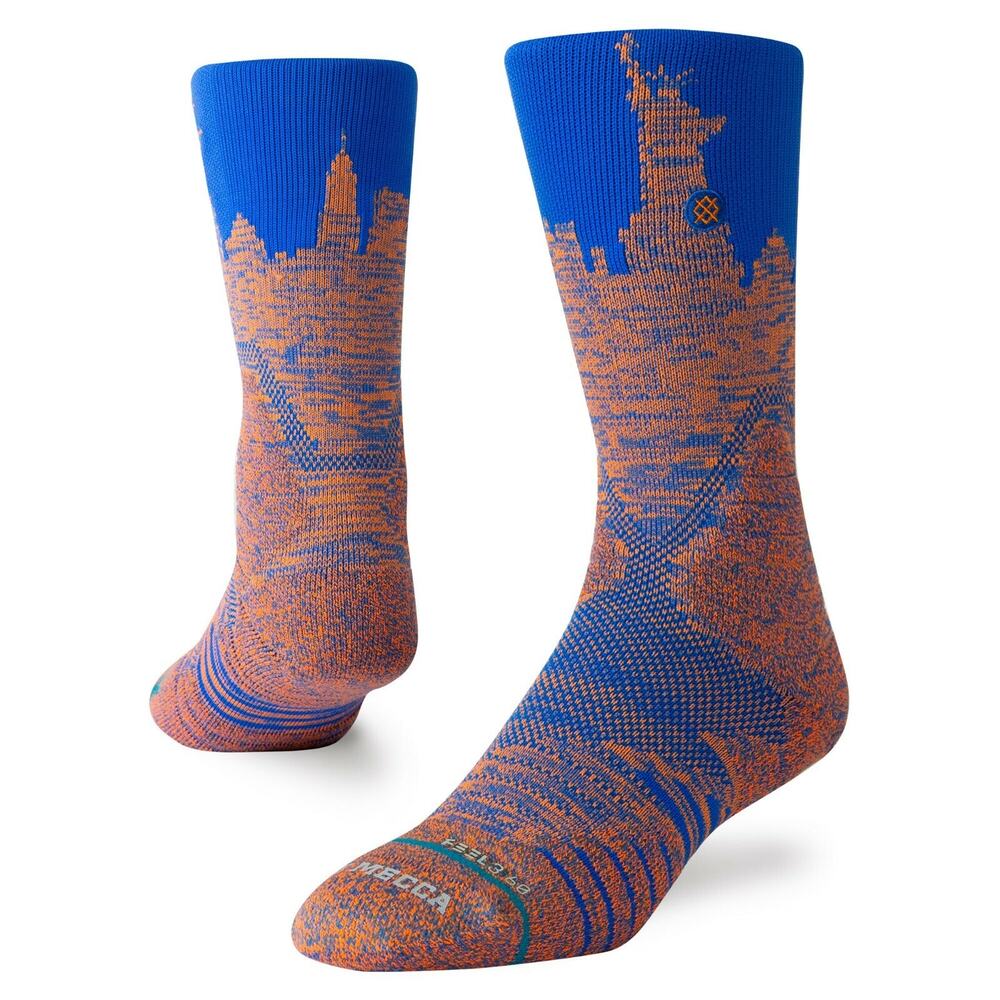 STANCE NY SKYLINE PRO Basketball Crew Socks - MD 6-8 Sox And Soles Knicks
